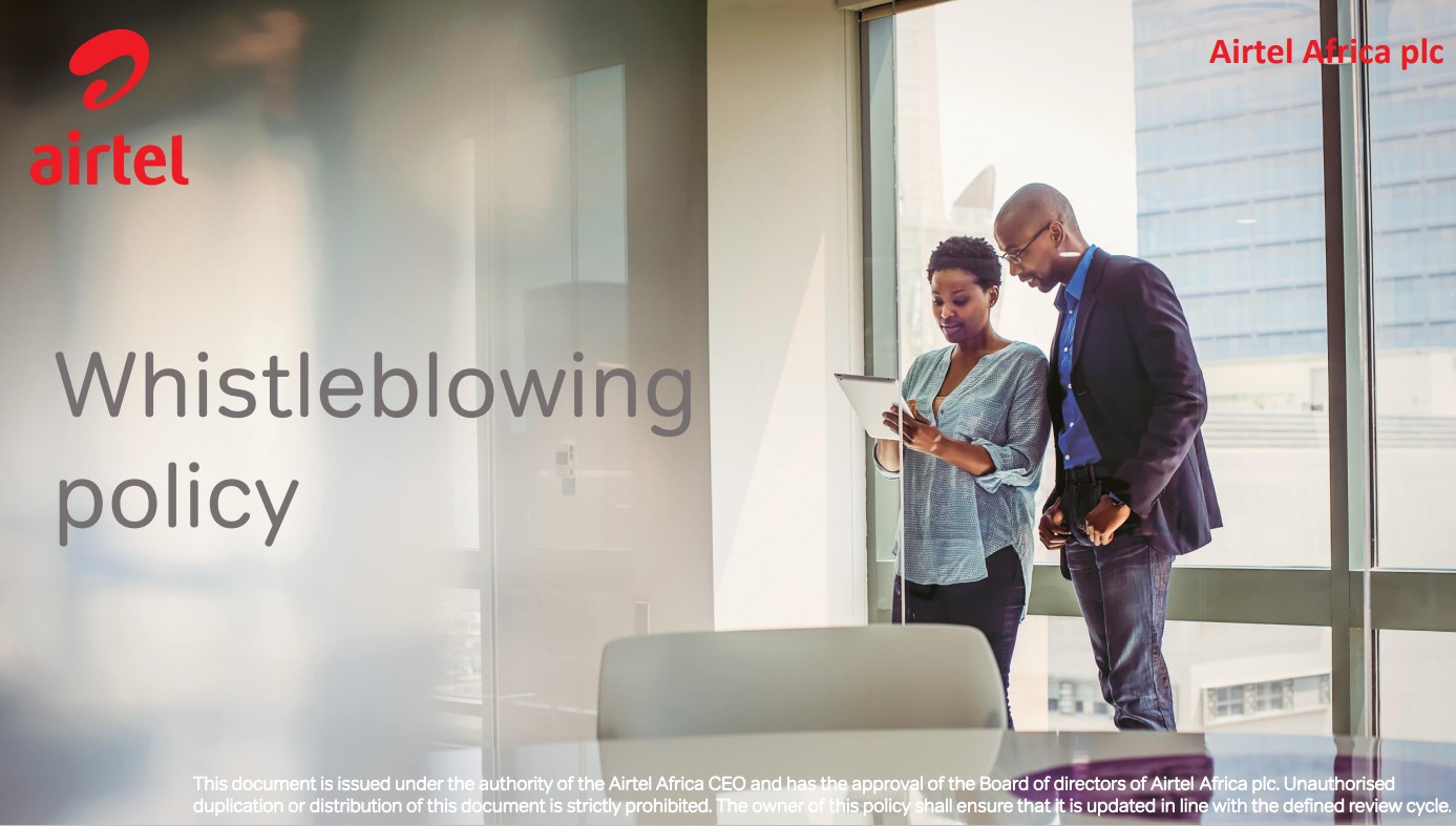 Whistleblowing policy